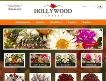 Tablet Screenshot of hollywoodflowersnj.com